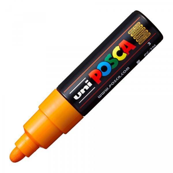 Dekormarker Uni Posca PC-7M 4.5-5.5 mm, kúpos, ragyogó sárga (bright yellow
3)