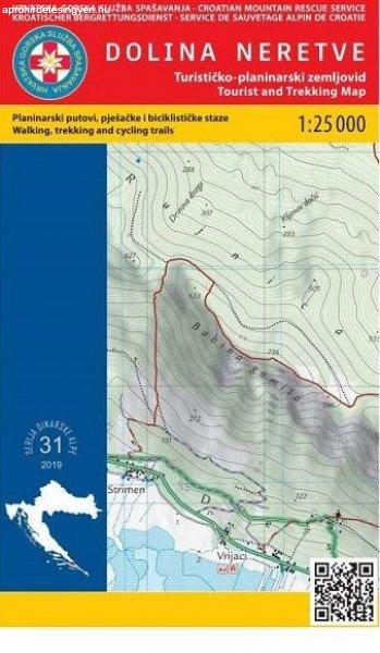 HG 31 Dolina Neretve turistatérkép