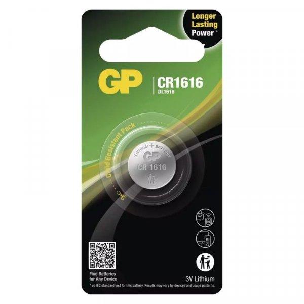 GP lithium gombelem CR1616- 3V bliszteres/1 B15601