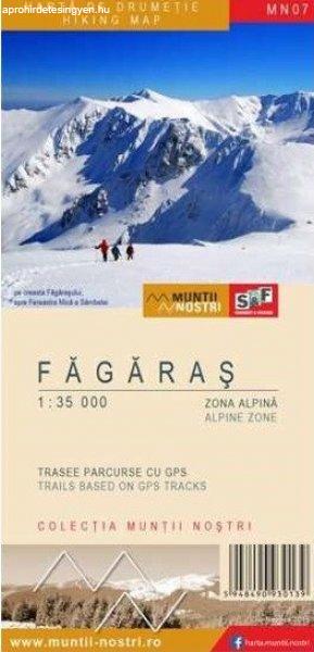 Fogarasi-havasok turistatérkép (2 szelvényes) -Schubert & Franzke - MN07