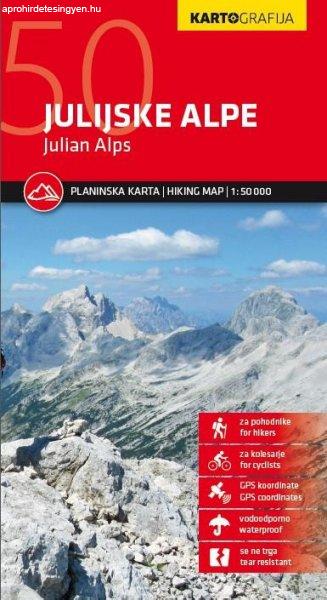 Júliai-Alpok hegyi túratérkép - Kartografija