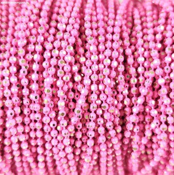 Ékszerlánc - golyós - 1.5mm - Pastel Pink