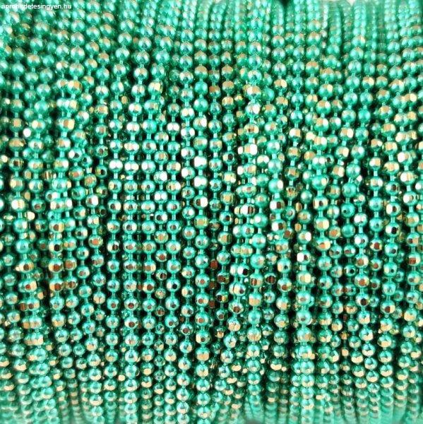 Ékszerlánc - golyós - 1.5mm - Metallic Mint