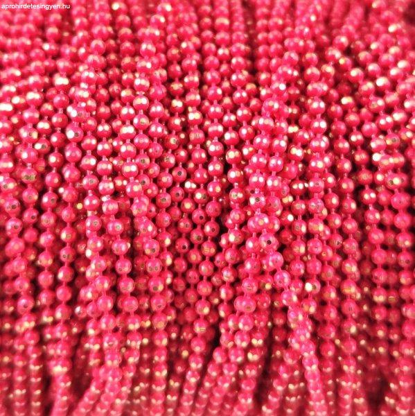 Ékszerlánc - golyós - 1.5mm - Powder Red