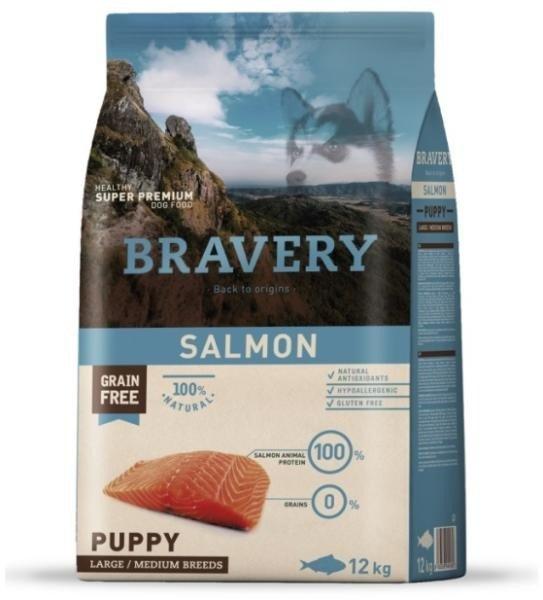 Bravery Puppy Medium/Large Grain Free Salmon 4 kg