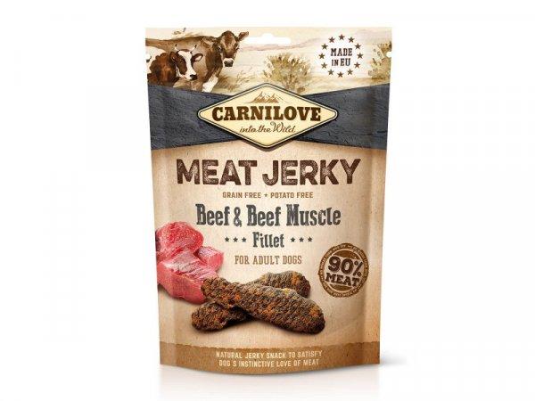 Carnilove Jerky Snack Beef with Beef Muscle Fillet - marha filé 100g