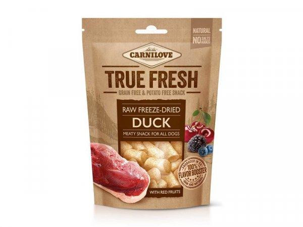 Carnilove Dog Raw freeze-dried snack Duck with red fruits-kacsa bogyós
gyümölcsökkel 40g