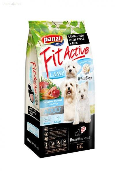 Panzi FitActive Dog 1,5kg ADULT WhiteDogs Bárány&Hal (Fehér szőrű
kutyáknak)