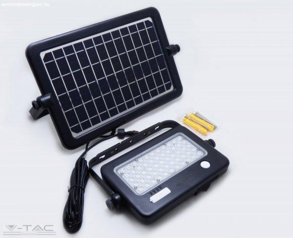 10W LED napelemes hordozható reflektor fekete 7200mAH 4000K - 8674 V-TAC