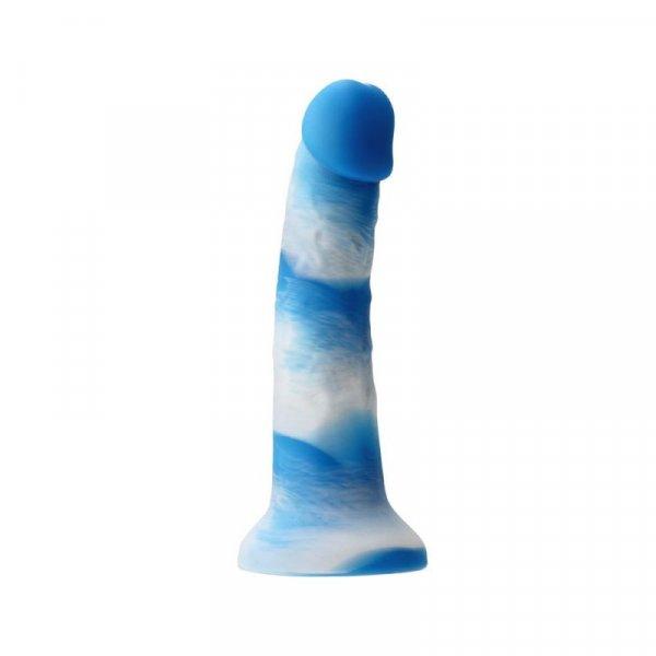 Ns Novelties Colours Pleasures Yum Yum 7" Dildo Blue Tapadókorongos dildo