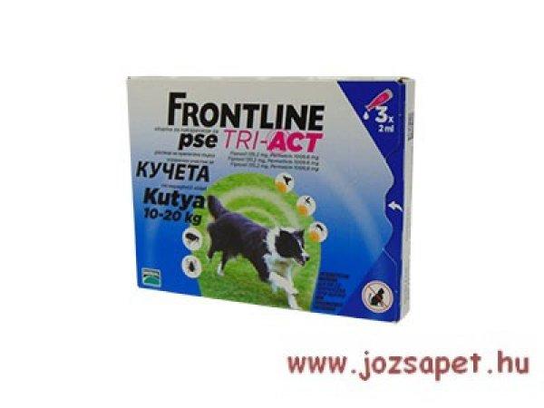 Frontline Tri-act M 10-20kg súlyú kutyának 3*1 pipetta