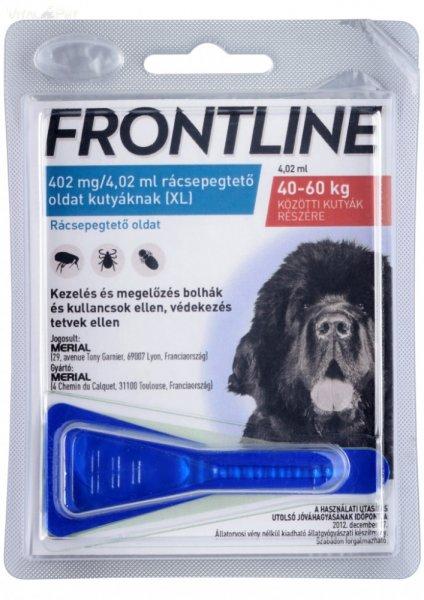Frontline Spot On kutya "XL" 40 kg felett 4,02 ml (3db, 3x4,02 ml)
