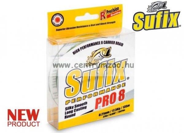 Sufix Performance Pro8 135M 0.30Mm/64Lb/29Kg/Lo-Vis-Green Sufix Fonott Zsinór