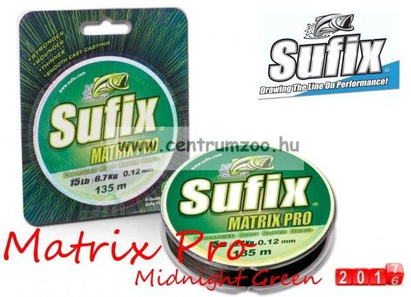 Sufix Matrix Pro New Braid 135M 0.12Mm 8,1Kg Midnight Green Fonott Zsinór