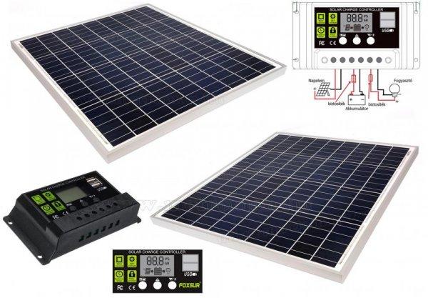 12V 2X60 Watt napelemes töltő szett töltésvezérlővel Poly Solar
MP-120W-30/10A-PWM