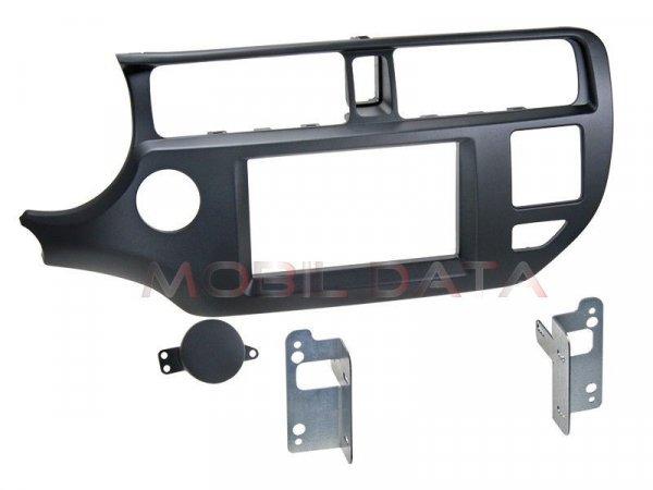 Kia Rio 2011.09-> dupla DIN autórádió beépítő keret 381178-29