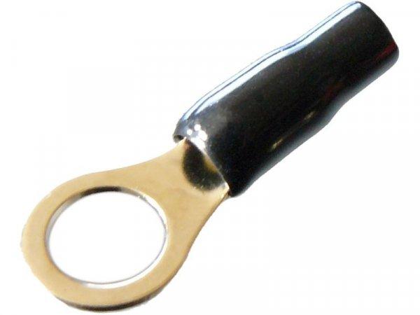 Szemes saru aranyozott 10 mm2 - 11 mm furat fekete SZS10-11F