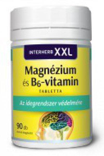 Interherb XXL Magnézium és B6-vitamin ginsenggel tabletta (90 db)