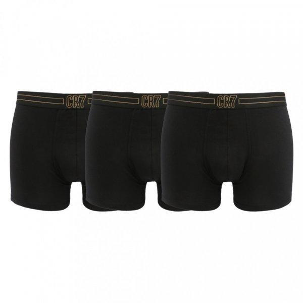 CR7 Cristiano Ronaldo Férfi Boxers 8100-49-2718_TRIPACK_BLACK S méret