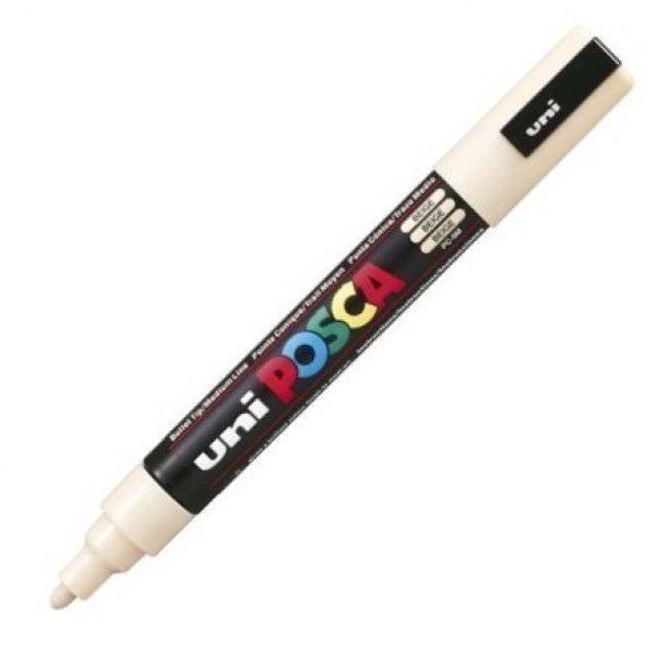 Dekormarker Uni Posca PC-5M 1.8-2.5 mm, kúpos, bézs