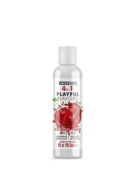 Swiss Navy Playful 4 in 1 Lubricant with Poppin Wild Cherry Flavor - 30ml
Ízesített síkosító