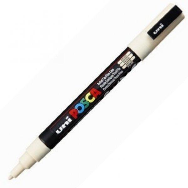 Dekormarker Uni Posca PC-3M 0.9-1.3 mm, kúpos, bézs (45)