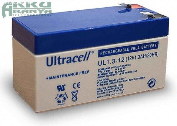 ULTRACELL 12V 1,3Ah akkumulátor UL1,3-12 AU-12013