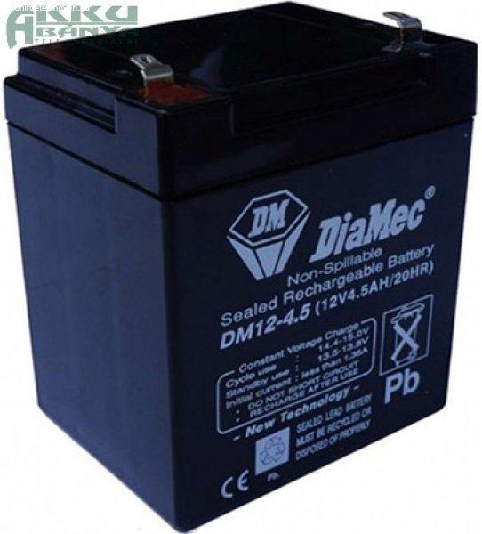 DIAMEC 12V 4,5Ah akkumulátor DM12-4.5