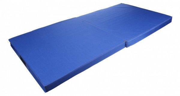 Gymnic Pro Blue 2 részbe hajtható tornaszőnyeg, 118x58x5 cm