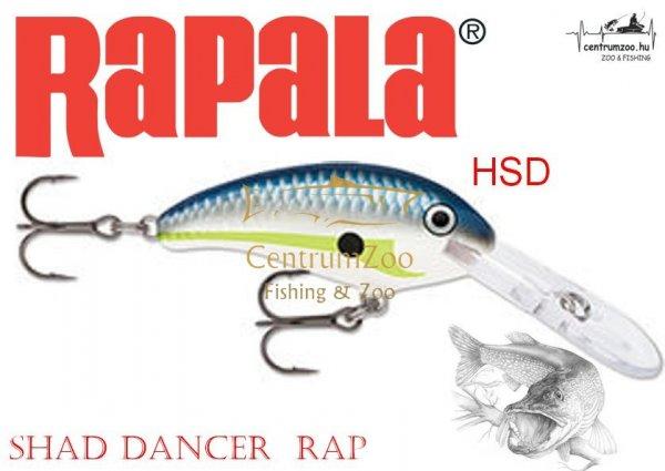 Rapala SDD07 Shad Dancer Rap wobbler - Hsd Színben