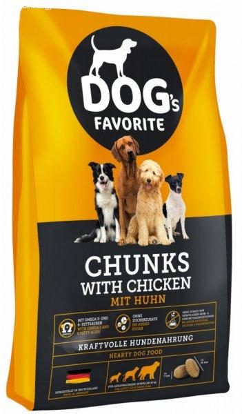 Dog’s Favorite Chunks with Chicken csirkés kutyatáp 15kg