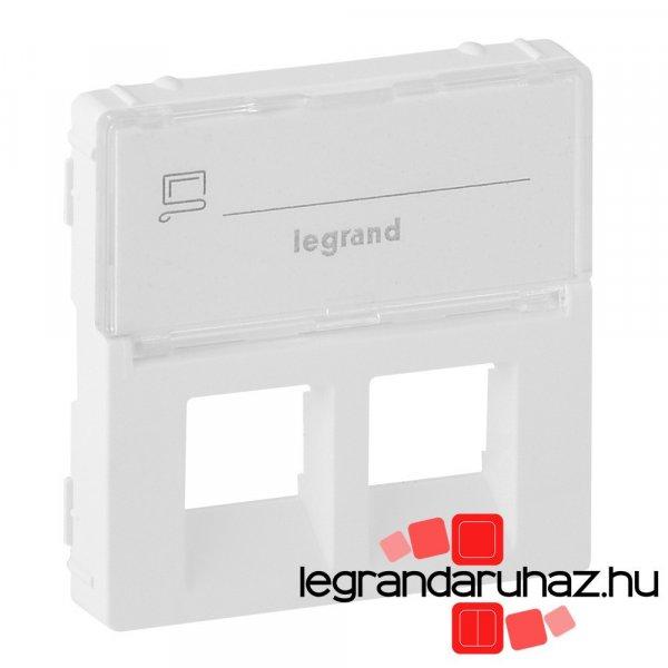 Legrand Valena Life 2xRJ45 csatlakozóaljzat burkolat, címketartóval fehér,
Legrand 755480