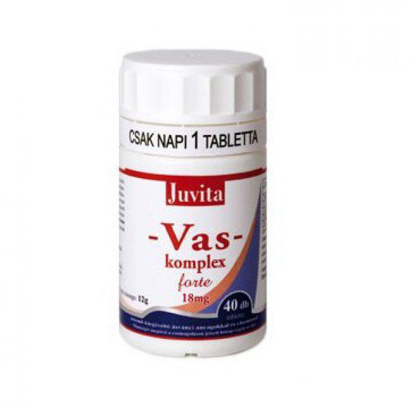 JutaVit Vas Komplex Forte 18 mg tabletta (40 db)