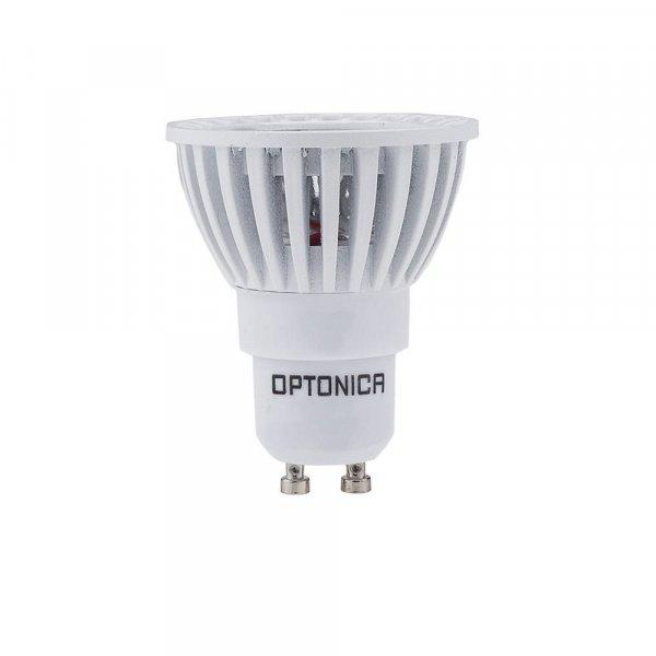 LED spot, GU10 4W, 230V, COB, semleges fehér fény, 50°, fehér