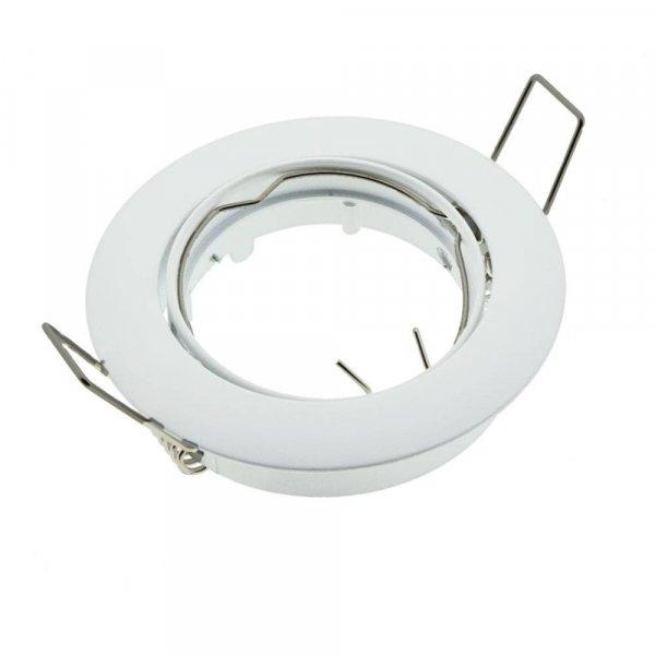 Beépíthető keret, kerek, fix, fehér, 82x29mm Φ75mm, GU5.3