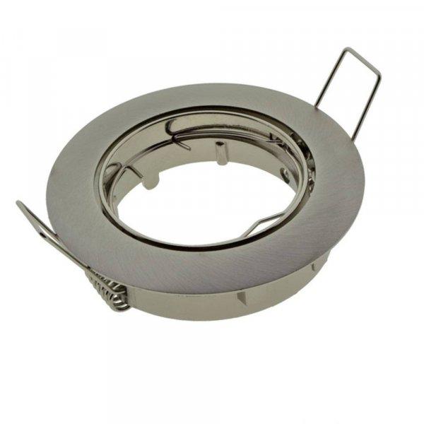 Beépíthető keret, kerek, fix, inox, 82x29mm Φ75mm, GU5.3