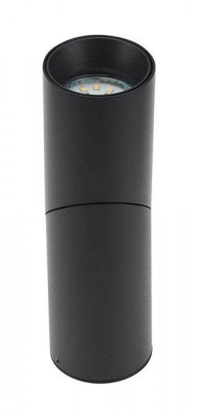 Felületre szerelhető henger alakú lámpatest, derékszögben hajlítható,
fekete, GU10-es foglalat, MAX 35W, IP20