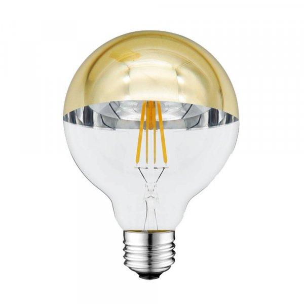 LED gömb(G95), E27, 4W,aranyozott üvegbúra, 2700K, 400LM, 230V