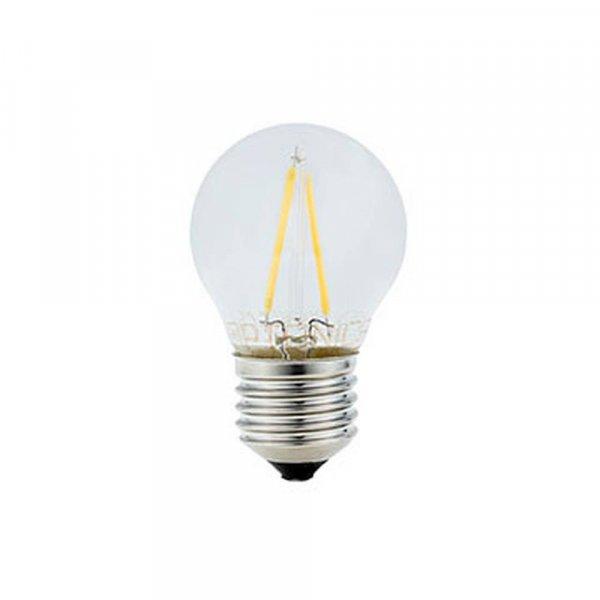LED gömb, E27, G45, 2W,200LM, meleg fehér fény, FILAMENT