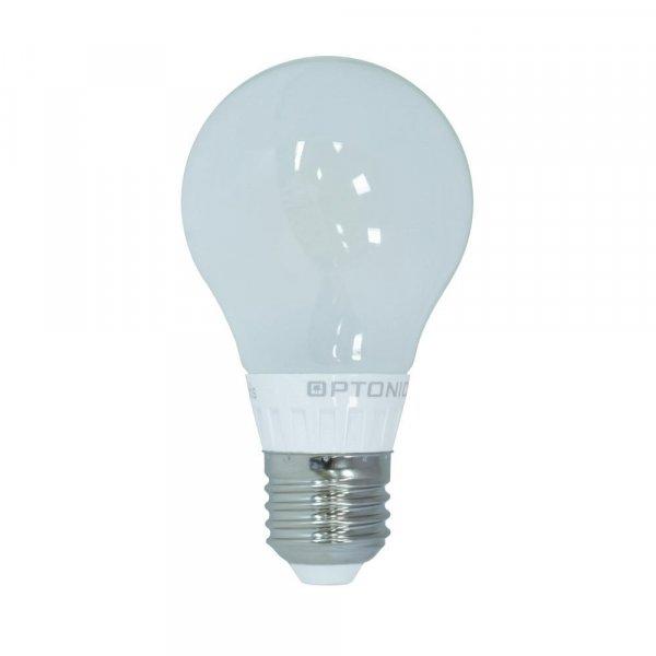 LED gömb, E27, 6W, 230V, retrofit, opál búra, fehér fény