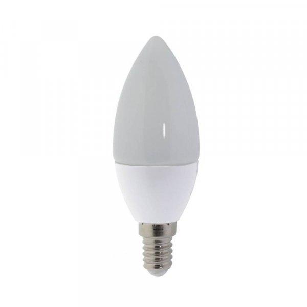 LED gyertya, E14, 6W, 230V, meleg fehér fény - dimmelhető