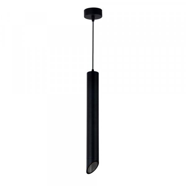 Függesztett lámpatest GU10-es foglalattal, fekete külső, fekete
belső,alumínium,ferde vég 6*50cm 