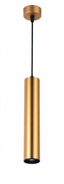 Függesztett lámpatest GU10-es foglalattal, arany külső,alumínium,
"Slim tube edition" 5,5*30cm