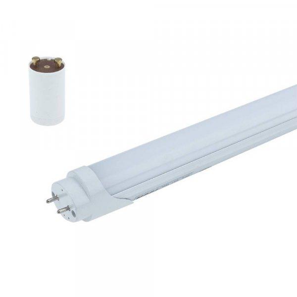 LED fénycső, T8, 150 cm, 22W, 230V, smd 2835, matt üveg, meleg fehér fény