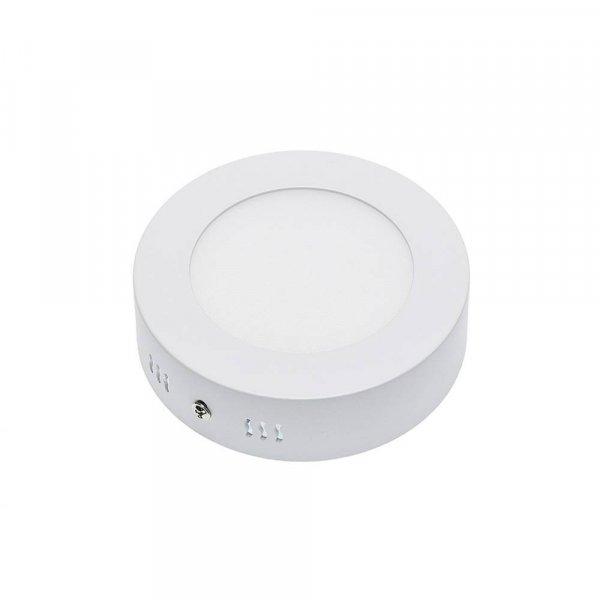 LED spotlámpa, 6W, falra szerelhető, kerek, semleges fehér fény