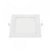 LED panel, ngyszgletes, bepthet, 12W, 1000LM, 230V, CRI