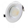 LED spotlmpa, 20W, COB, kerek, fehr fny
