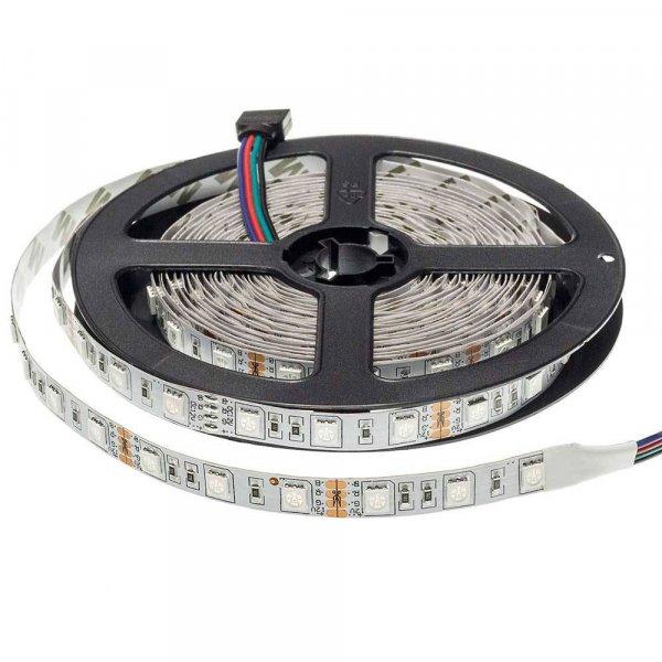 LED szalag, 5050, 60 SMD/m, nem vízálló, RGB