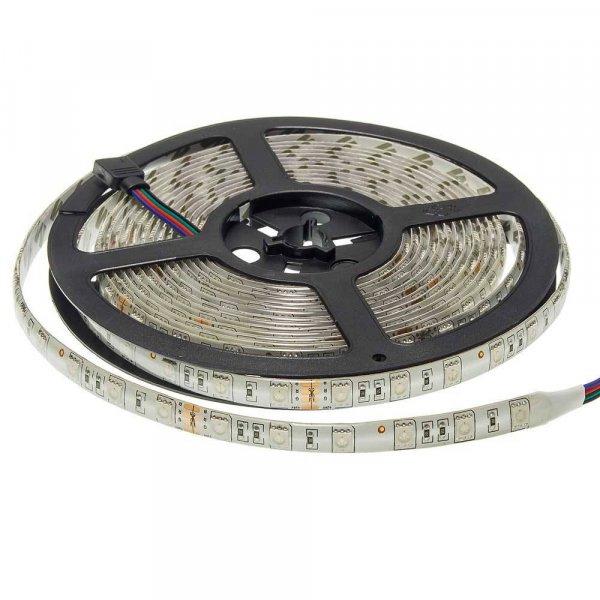 LED szalag, 5050, 60 SMD/m, vízálló, RGB