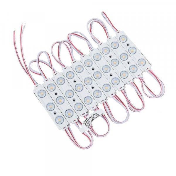 3-as lencsés modul, 2835, 160°, 1,5W, IP65 - 3000K